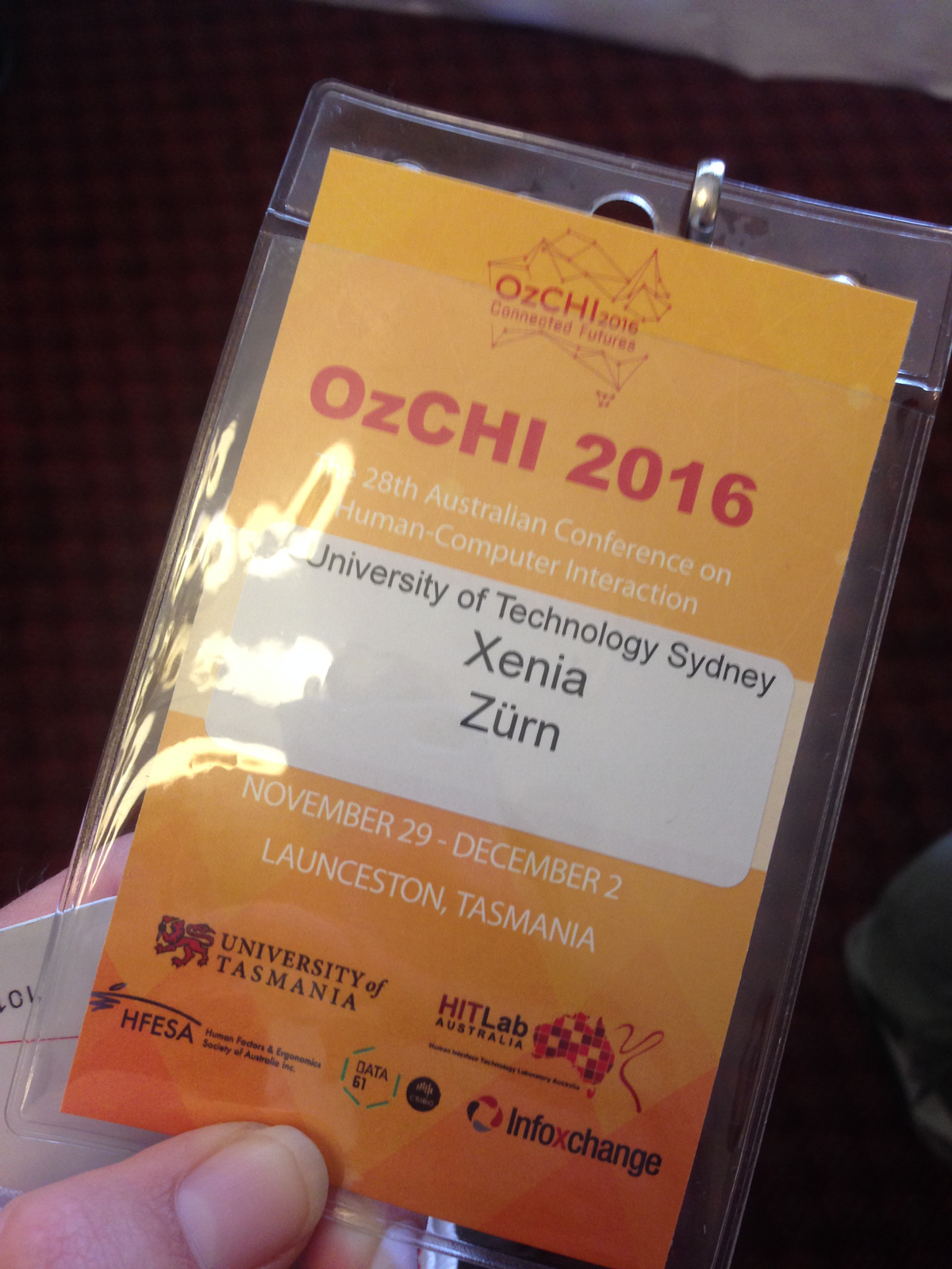 OzCHI 2016